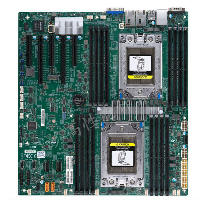 Dual Socket Sp3 Epyc Motherboard - Supermic H11DSi-NT マザーボードソケット SP3 240W TDP