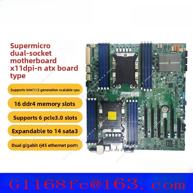 高品質プロ仕様 X11DPI-N デュアルサーバーマザーボー - C621 Dual Cpu Motherboard のレビューと価格
