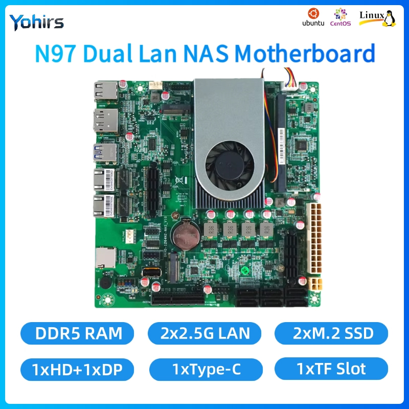 Yohirs NASマザーボード Mini ITX Inte - Mini Itx Dual 2.5G Nas Motherboard のレビューと価格