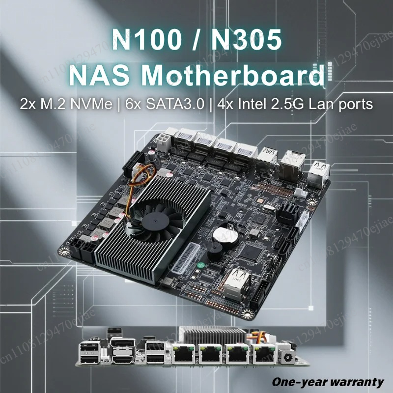 N100 Mini ITX NASマザーボード DDR5、ク - Mini Itx Dual 2.5G Nas Motherboard のレビューと価格