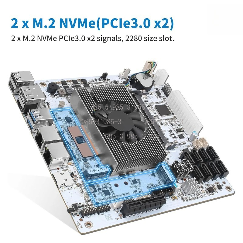 ホワイトミニITX M11 NASマザーボード、オンボードi - Mini Itx Dual 2.5G Nas Motherboard のレビューと価格